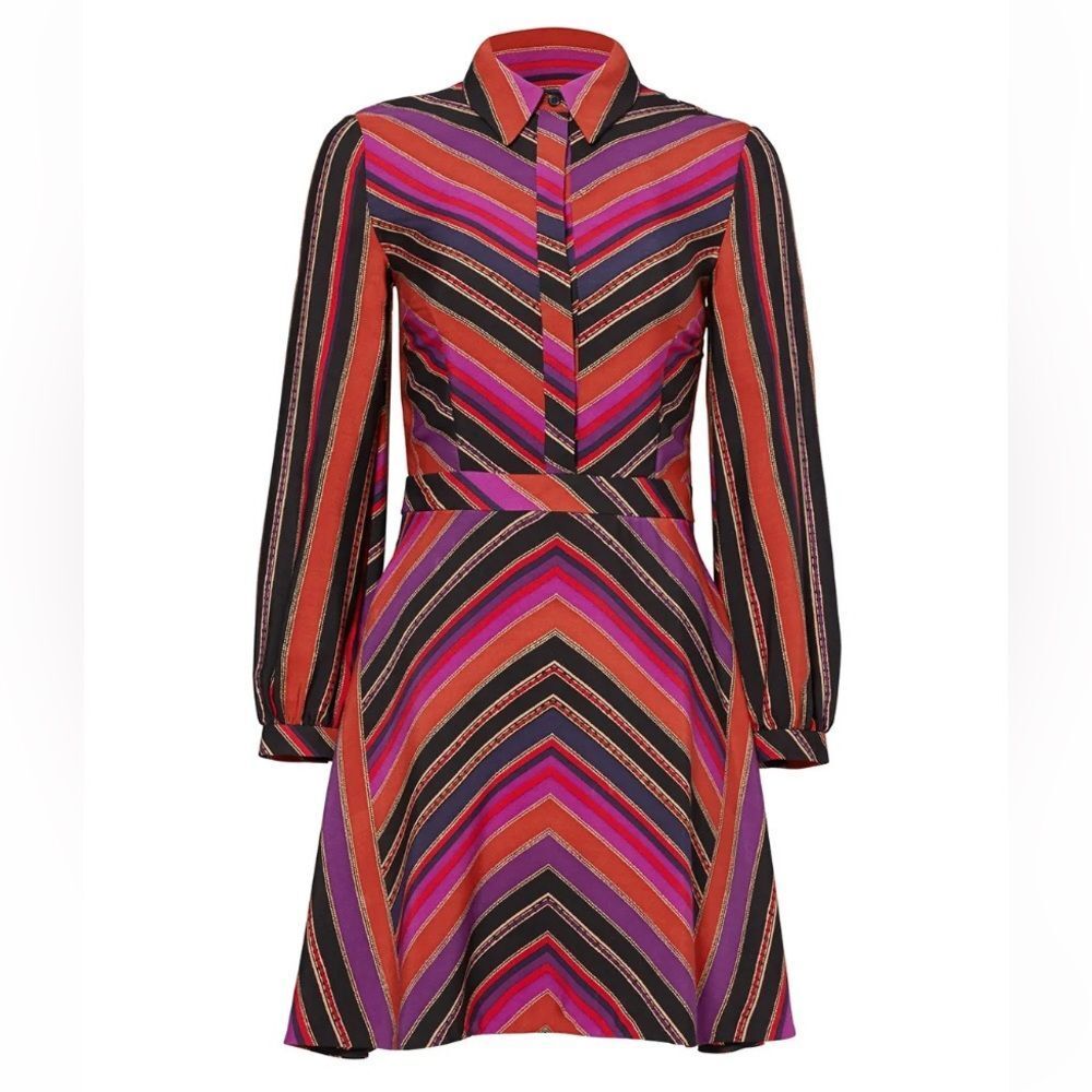 Diane Von Furstenberg Striped Mini Dress